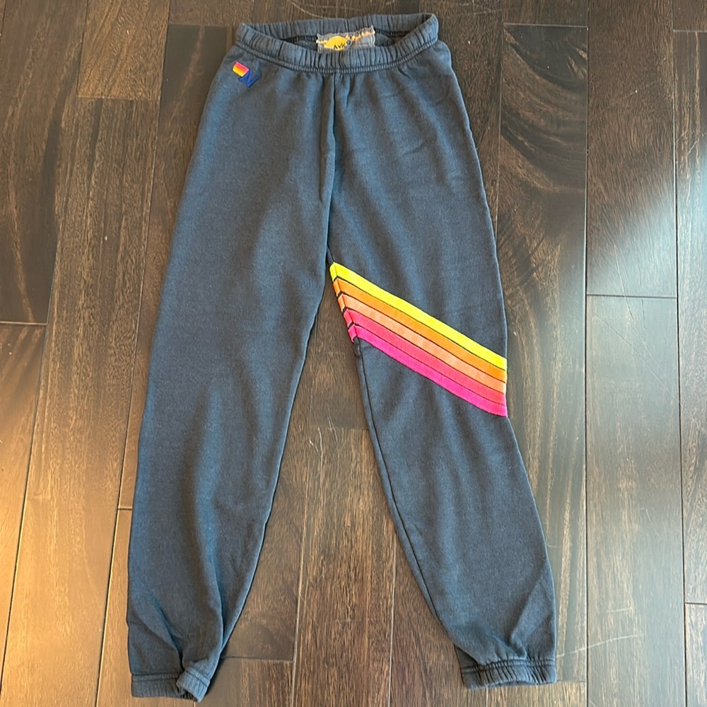 Aviator Nation light black sweatpants jogging size XS